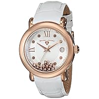Women's 22388-RG-02 Diamanti Analog Display Swiss Quartz White Watch