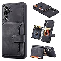 Smartphone Flip Cases Compatible with Samsung Galaxy A34 5G Case Wallet, Vintage PU Leather Magnetic Flip TPU Bumper Drop Protective Covers Compatible with Samsung Galaxy A34 5G Wallet Case Compatible