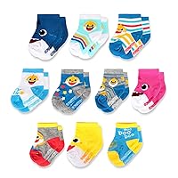 Pinkfong Girls' Nickelodeon Shark 10-Pack Baby Sock