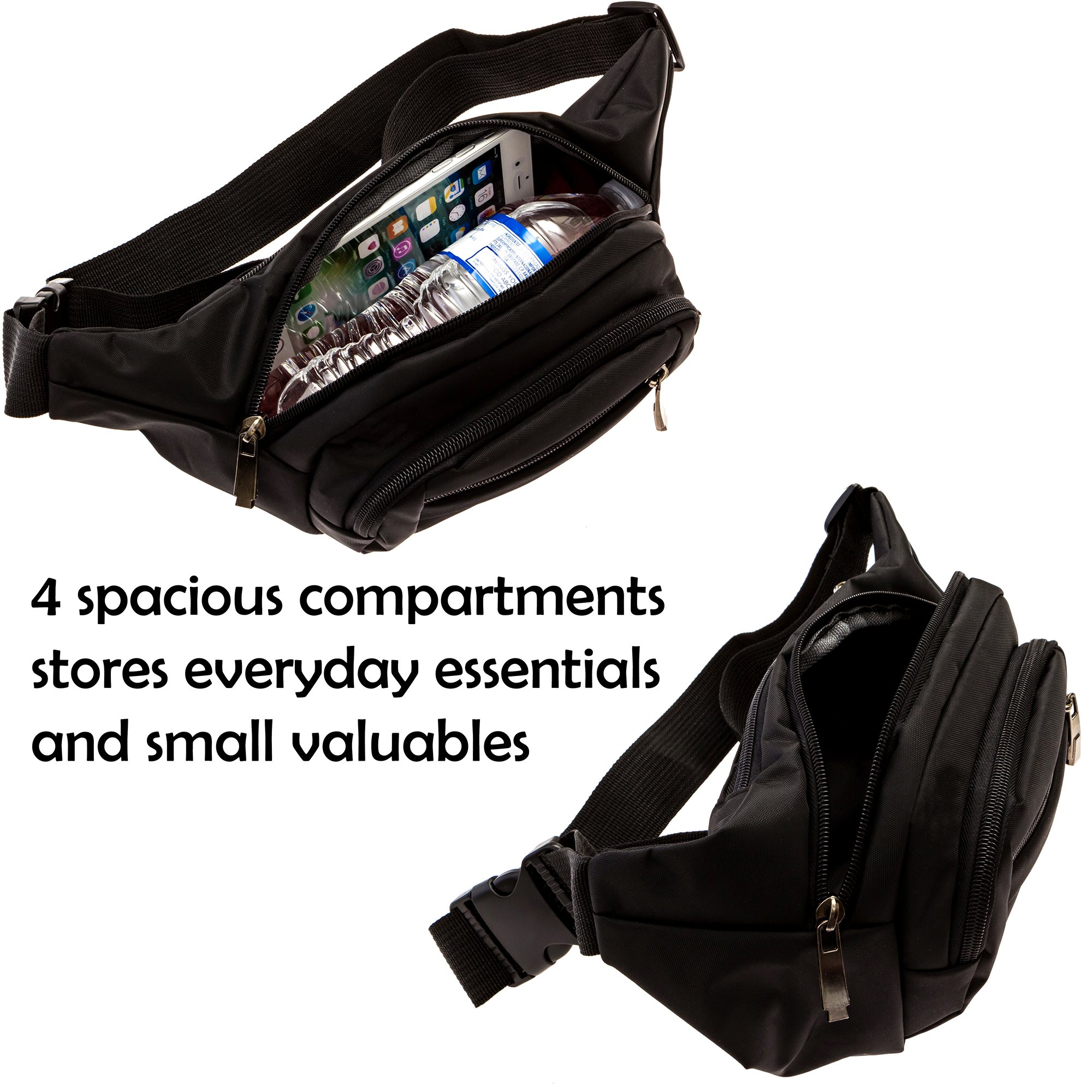HAITEK Waist Bag for Men and Women–Light, Comfortable and Adjustable Fanny Pack