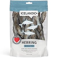 Herring Whole Fish Dog Treat 3-oz Bag
