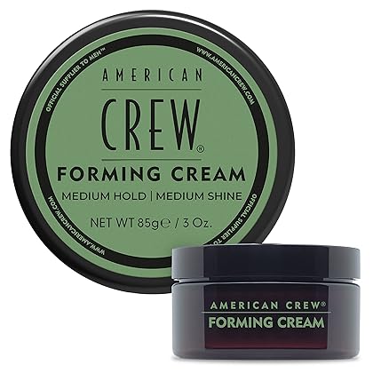 AMERICAN CREW Men's Hair Forming Cream (OLD VERSION), Like Hair Gel with Medium Hold & Medium Shine, 3 Oz (Pack of 1)