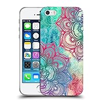 Head Case Designs Officially Licensed Micklyn Le Feuvre Round and Round The Rainbow Mandala 3 Soft Gel Case Compatible with Apple iPhone 5 / iPhone 5s / iPhone SE 2016