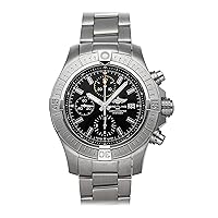 Breitling Super Avenger Men's Mechanical (Automatic) Black Dial Chronograph Watch with Black Dial A13317101B1A1, black, Chronograph