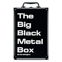 The Big Black Metal Box (PRO Edition) | Case Is Compatible With Magic The Gathering, MTG, All Standard Card Games (Game Not Included) | Includes 8 Dividers | Fits up to 2000 Loose Unsleeved Cards