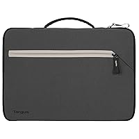 City Fusion Laptop Sleeve 13 to 14 Inch Laptop Case for Dell, Lenovo, Apple MacBook or Chromebook, Laptop Cover with Handle, Water-Resistant Laptop Sleeve, Grey (TBS571GL)
