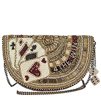 Mary Frances 4 The Win Crossbody Clutch Casino Handbag, Gold