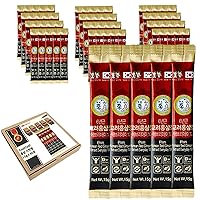 Korean Red Ginseng Extract Sticks - 6-Year-Old Ginseng for Benefits for You - Daily for You - 0.53oz Per Serving - Perfect for Pre/Post Workout (60 Sticks, Bulk Packaging)