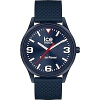 Ice-Watch - ICE solar power casual blue red - blue men's watch with silicone strap - 020605 (Medium), blue, Bracelet