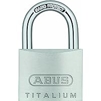 ABUS 64TI/40 Titalium™ Aluminum Alloy Padlock Keyed Different - Nano Protect Steel Shackle