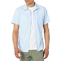 GAP Men's Short Sleeve Slim Stretch Poplin Shirt