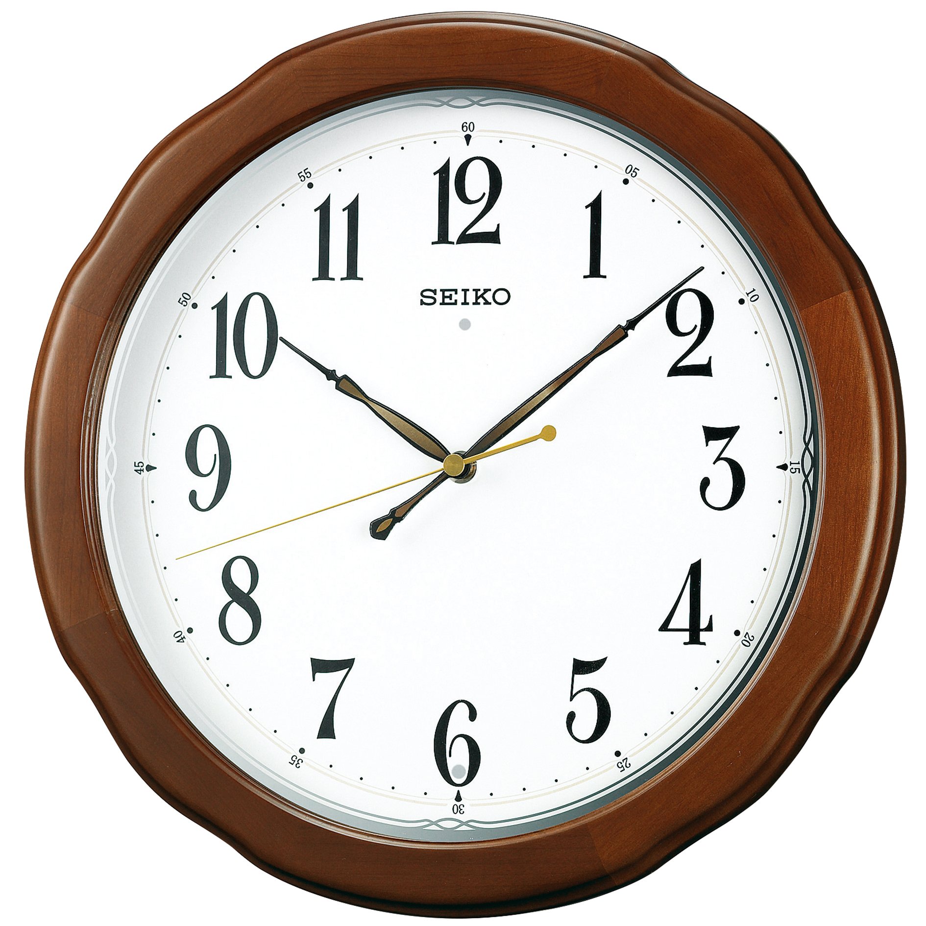 Seiko Clock Clock Wall Clock Radio Clock Wooden Frame KX326B