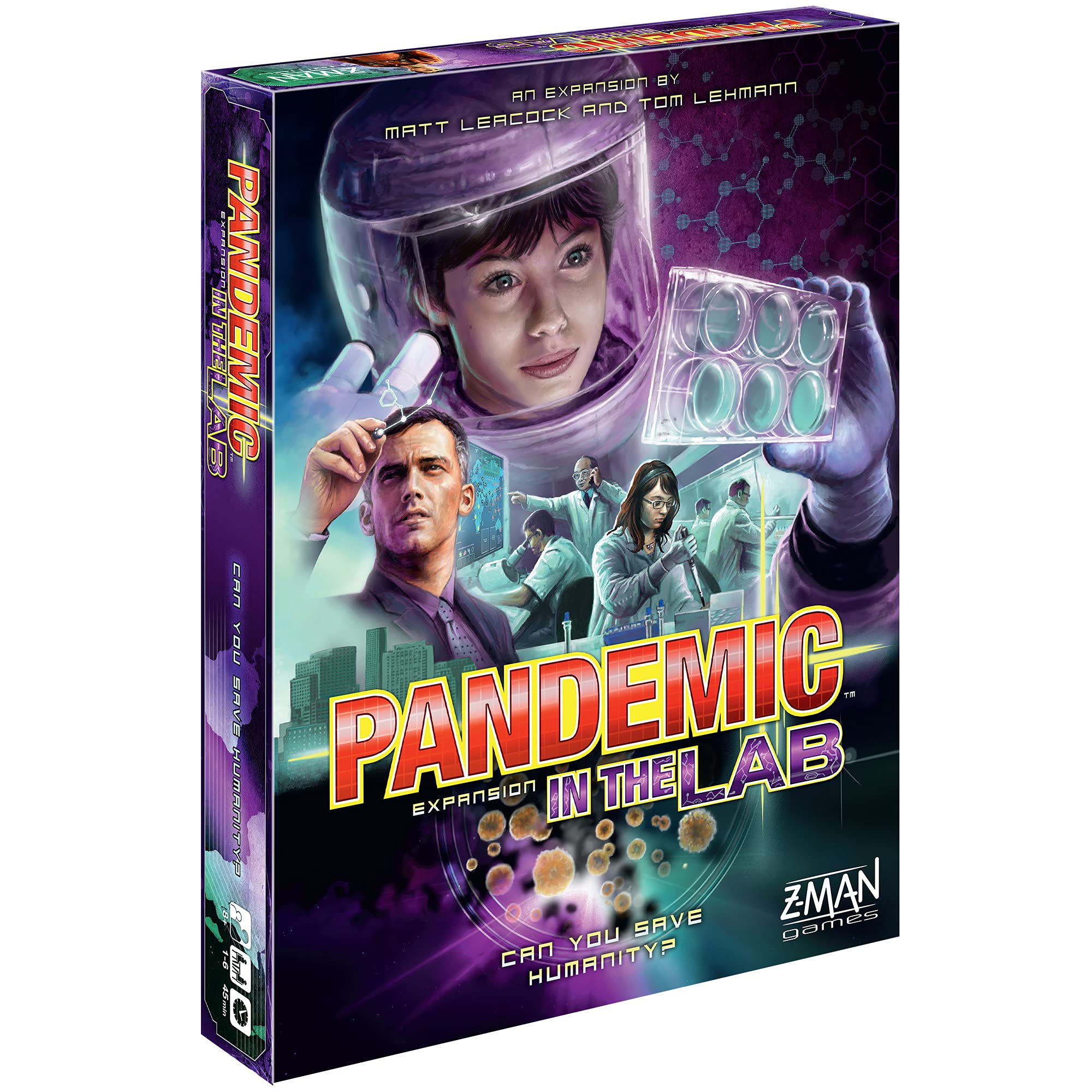 Pandemic in the Lab Board Game EXPANSION | Family, Strategy, Cooperative Board Game | Ages 8+ | 1 to 6 players | Average Playtime 45 minutes | Made by Z-Man Games