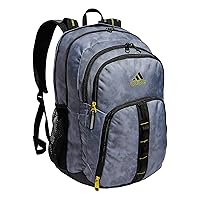 adidas Unisex Prime 6 Backpack, Stone Wash Grey/Impact Yellow, One Size