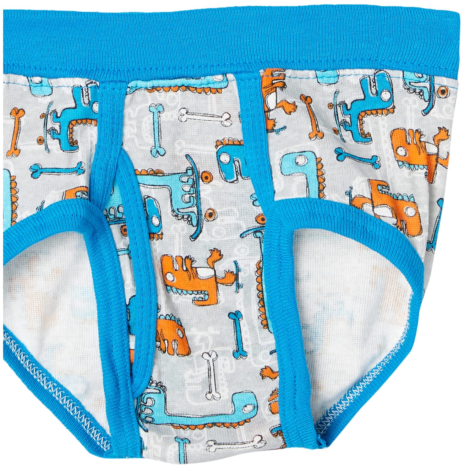 Hanes Toddler Boys' Briefs Pack, Dinosaur Printed Cotton Underwear, 10-Pack
