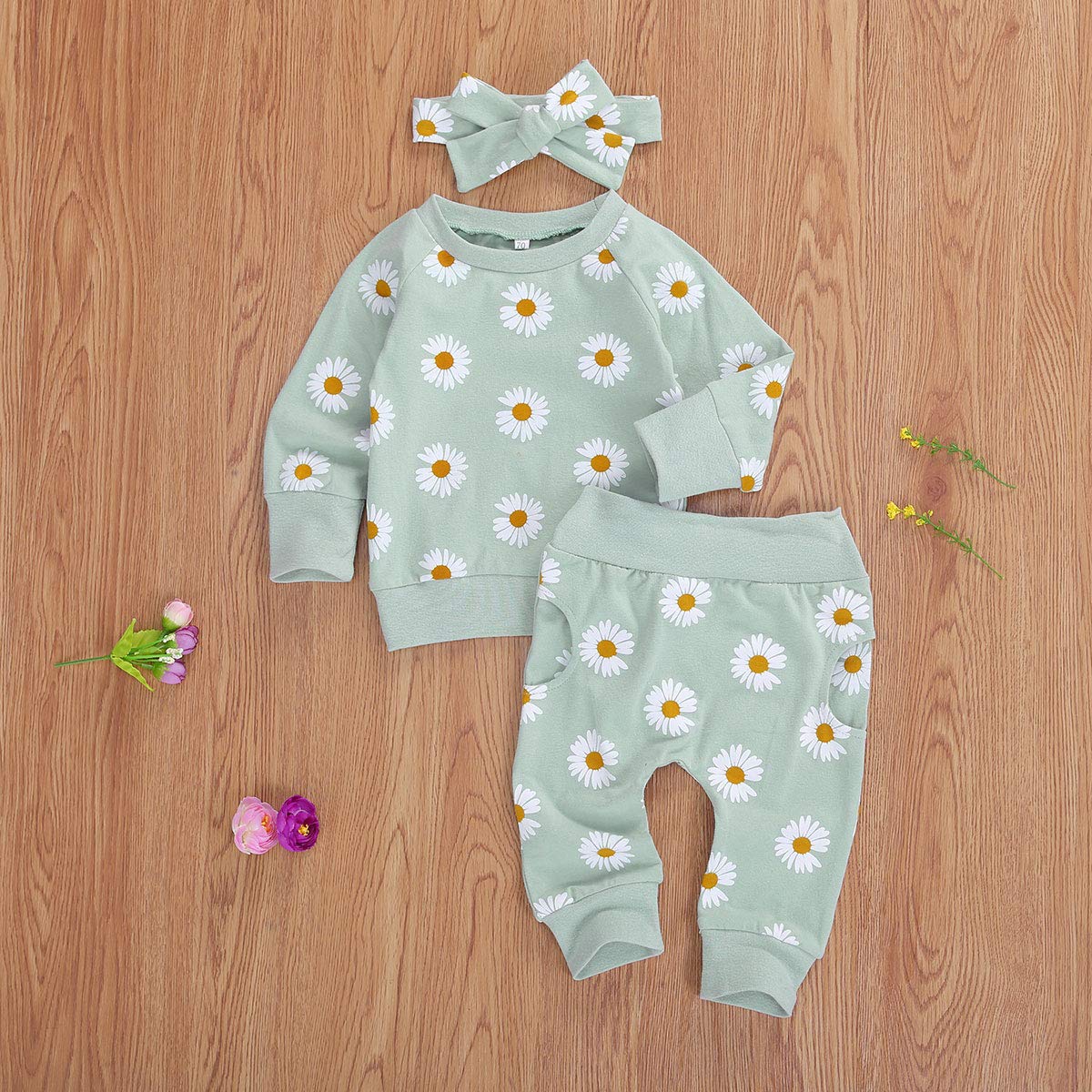 Newborn Infant Baby Girl Clothes Set Long Sleeve Sweatshirts Tops Pants Outfits Clothing Gifts 3 6 9 12 18 24 Months