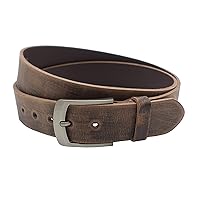 Nk Belt 4 cm, Genuine Brown Buffalo Leather Belt, Handmade Leather 80 cm - 145 cm