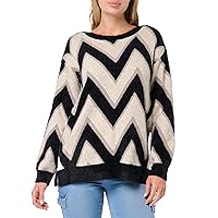 Women's Jacquard Boatneck Sweater