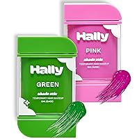 HALLY Shade Stix | Green & Pink Bundle | Temporary Hair Color for Kids | Ditch Messy Hair Spray Paint, Chalk, Wax & Gel | One-Day, Wash-Out Hair Dye | Washable & Safe | Hair Makeup for Boys & Girls