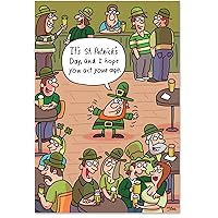 NobleWorks 4498 Act Your Age Hilariousous St. Patrick's Day Paper Card with Envelope