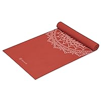 Gaiam Yoga Mat - Premium 5mm Print Thick Non Slip Exercise & Fitness Mat for All Types of Yoga, Pilates & Floor Workouts (68