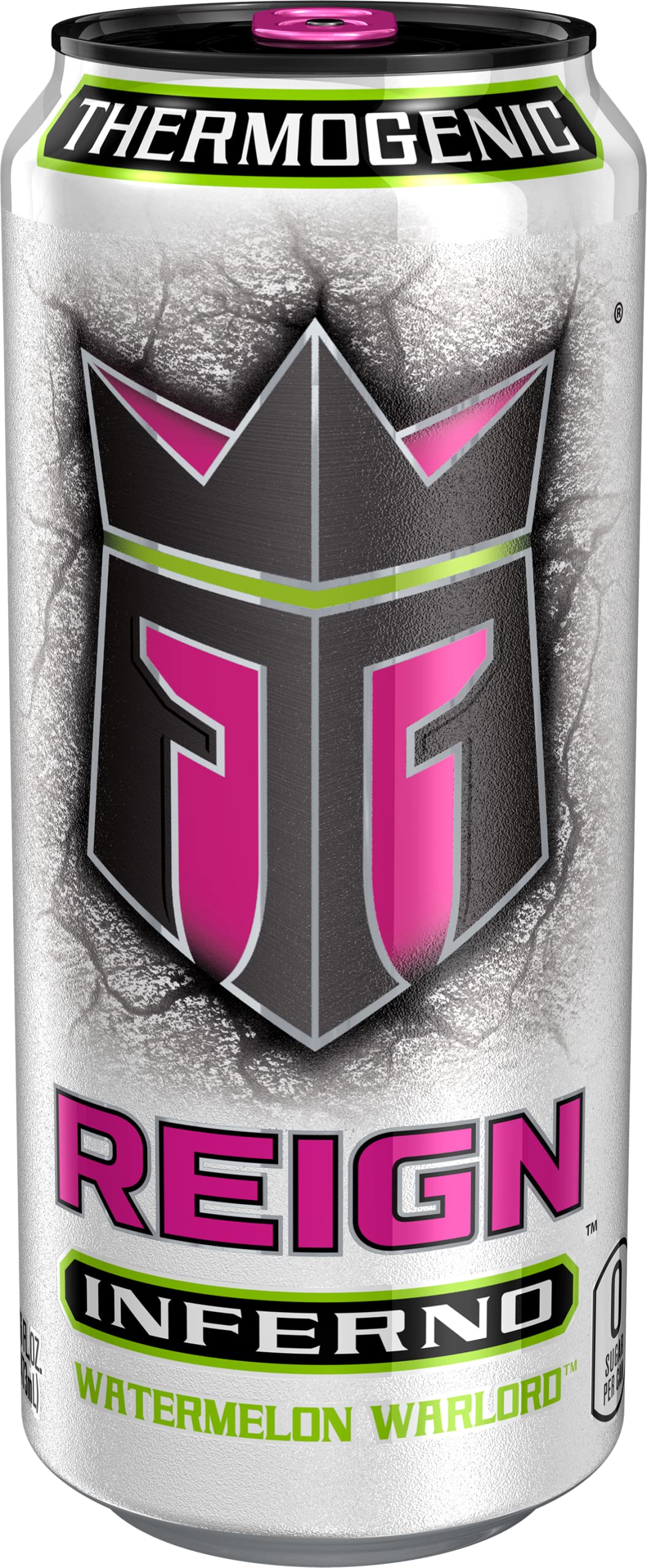 REIGN Inferno Watermelon Warlord, Thermogenic Fuel, Fitness and Performance Drink, 16 Fl Oz (Pack of 12)