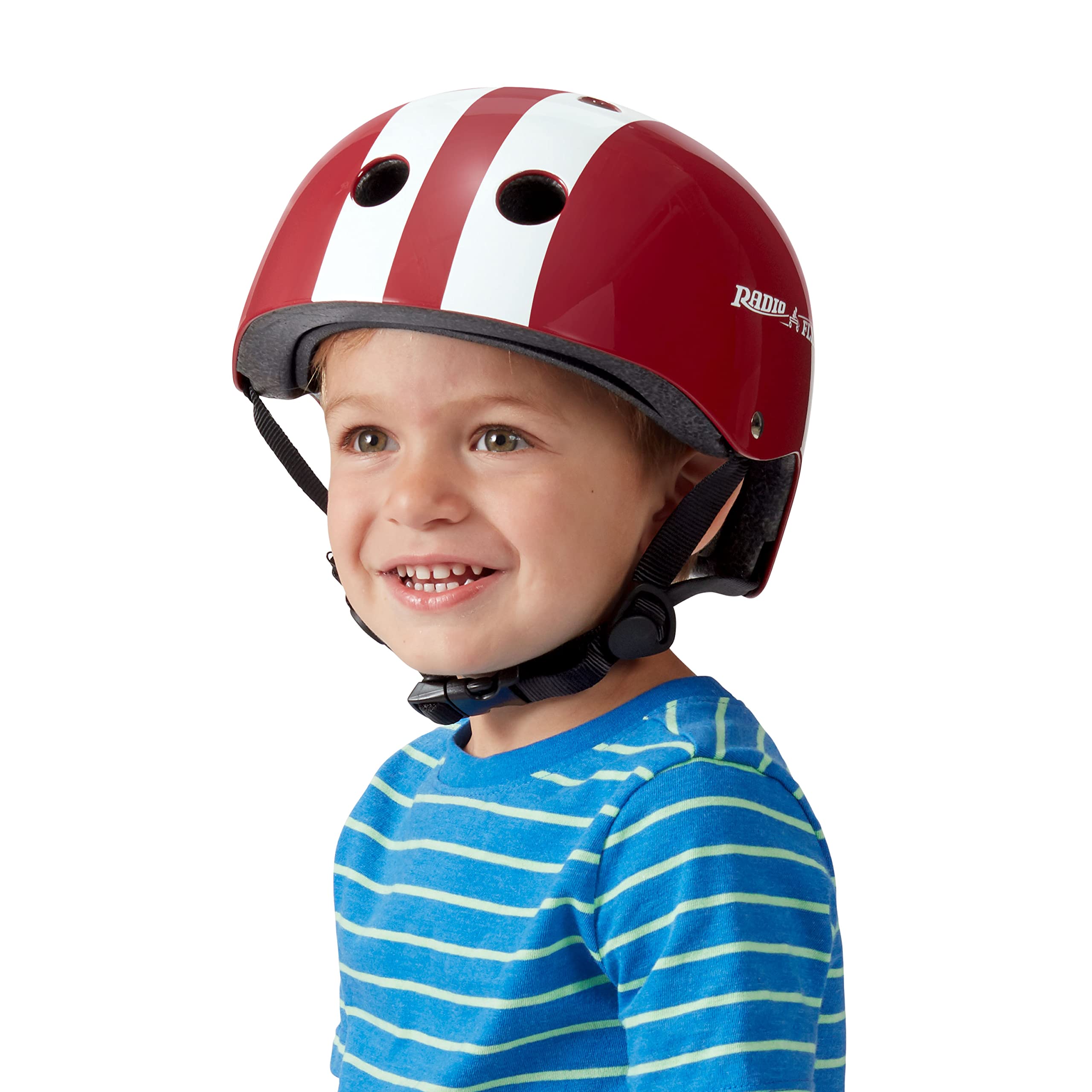 Radio Flyer Helmet, Toddler & Kids Bike Helmet For Ages 2-5, Red