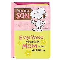 Hallmark Funny Mother's Day Card from Son (Snoopy)