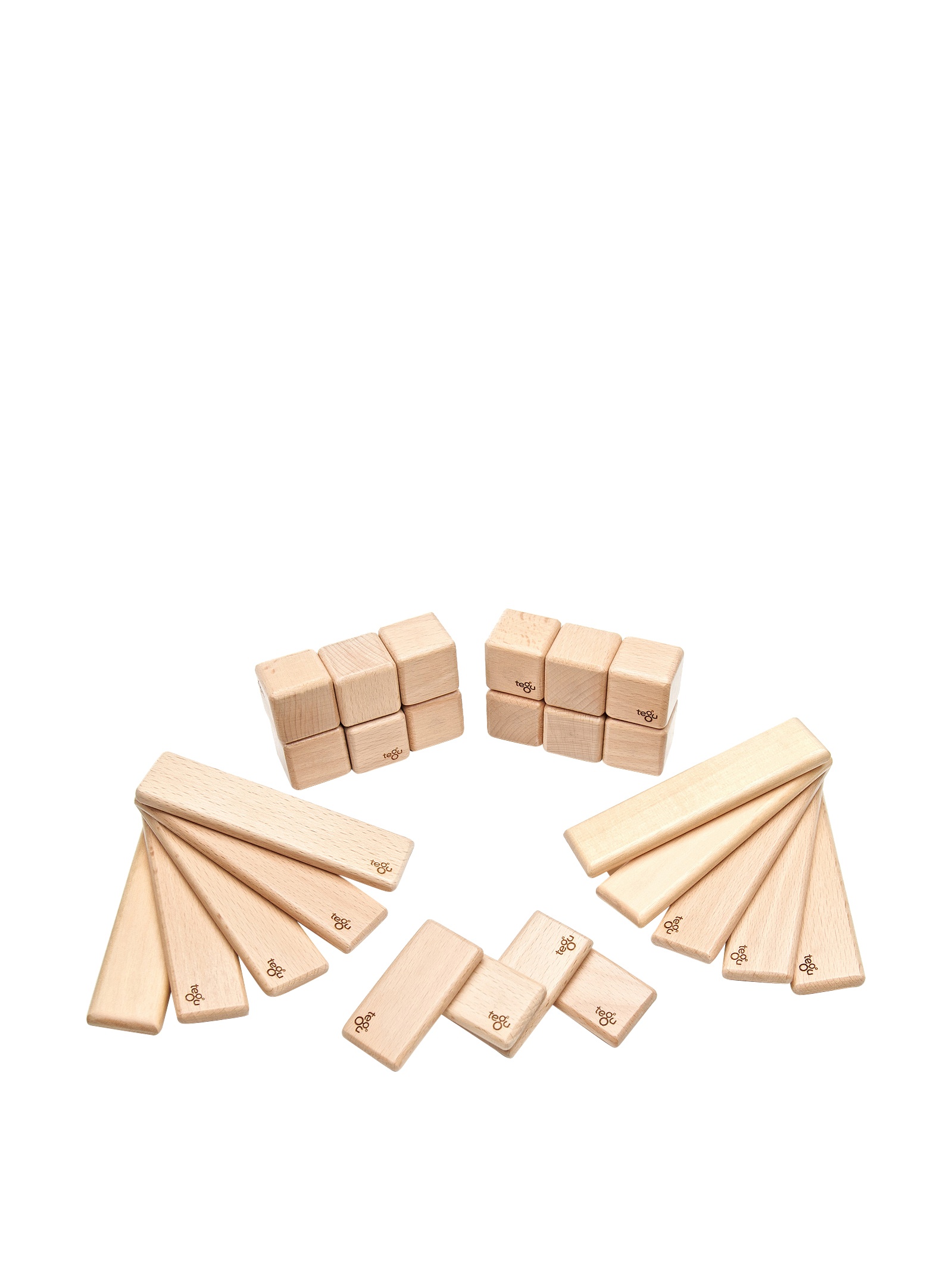 26 Piece Tegu Discovery Magnetic Wooden Block Set, Natural