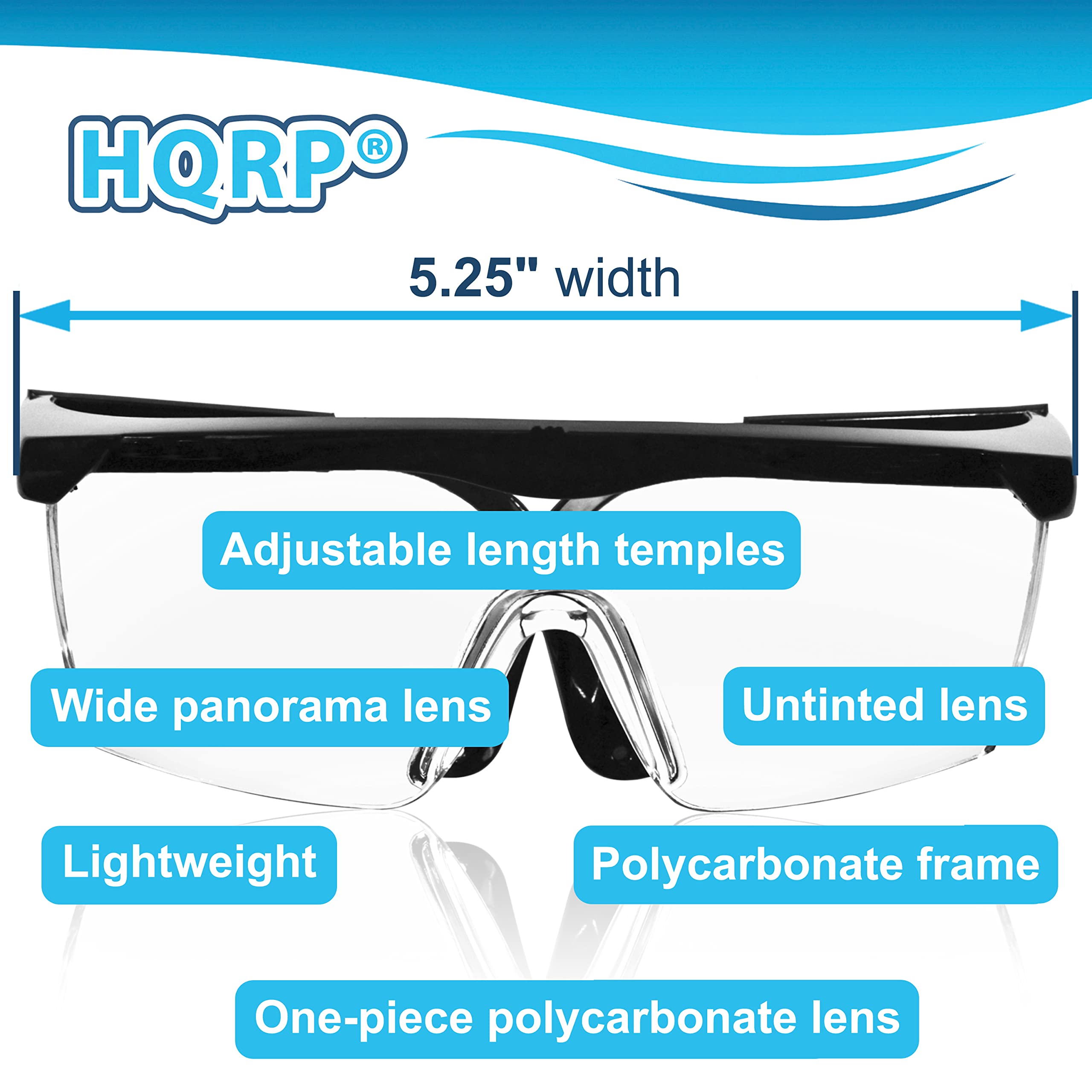 Mua Hqrp Clear Tint Uv Protective Safety Glasses Goggles For Lab Chemistry Courses Science Class 
