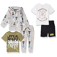 Amazon Essentials Disney | Marvel | Star Wars Boys and Toddlers' Outfit Sets (Previously Spotted Zebra), Pack of 5