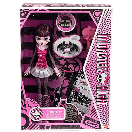 Monster High Draculaura Boo-Riginal Creeproduction Doll with Doll Stand & Accessories (HGC29)