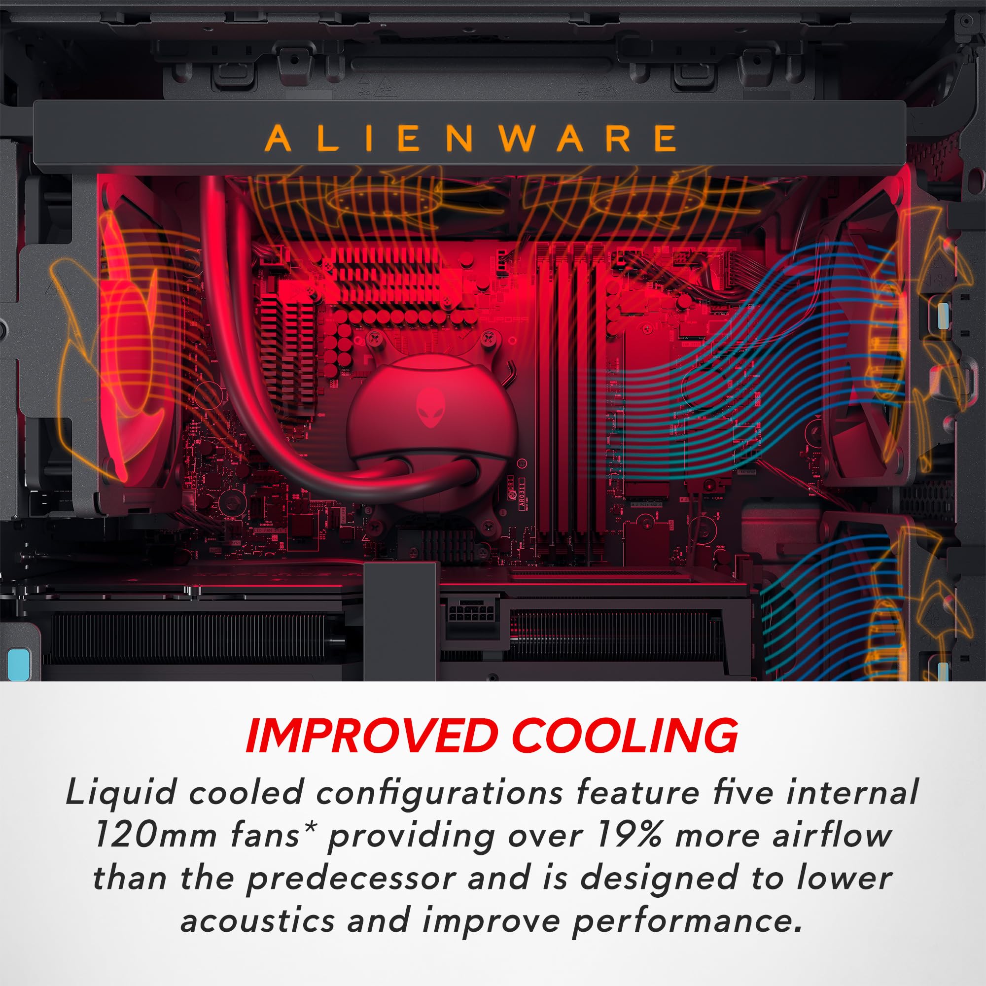 Alienware Aurora R15 Gaming Desktop - AMD Ryzen 7-7700X, 16GB DDR5 RAM, 1TB SSD, NVIDIA GeForce RTX 4070Ti GDDR6X, Windows 11 Home, 1 Year Premium Support - Black