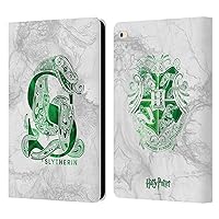 Head Case Designs Officially Licensed Harry Potter Slytherin Aguamenti Deathly Hallows IX Leather Book Wallet Case Cover Compatible with Apple iPad Air 2 (2014)