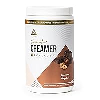 𝗪𝗜𝗡𝗡𝗘𝗥 - 𝗕𝗘𝗦𝗧 𝗞𝗘𝗧𝗢 𝗖𝗥𝗘𝗔𝗠𝗘𝗥 by LevelUp with C8 MCT, Collagen Protein, Ketogenic Diet Coffee Creamer, Ketosis Supplement Ketone Support (Chocolate Hazelnut 10 oz)