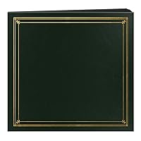 Pioneer Photo Albums 204-Pocket Post Bound Leatherette Cover Photo Album for 4 by 6-Inch Prints, Hunter Green