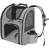 Pet Carrier Backpack, Cat Backpack Carrier with Breathable Mesh for Small Dogs Cats, Dog Backpack Bag for Travel Hiking Camping Outdoor Hold Pets Up to 18 Lbs