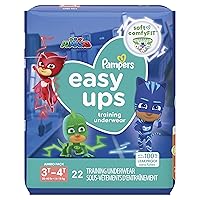  Pampers Easy Ups Boys & Girls Potty Training Pants - Size 5T-6T,  One Month Supply