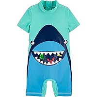 Carter's 1-Piece Rashguard Swimsuit (Blue Shark