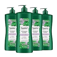 Natural Rosemary & Mint Conditioner, for Strong & Healthy Hair, No Dyes, No Parabens, No Phthalates, 28 oz Pack of 4