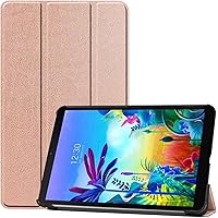 Case for Huawei MatePad SE 10.4 inch 2023,Light Weight Slim Tri-Fold Shockproof Magnetic Cover Stand Leather Cover Case for Huawei MatePad SE 10.4 inch 2023 AGS5-W09/AGS5-L09 (Rose Gold)