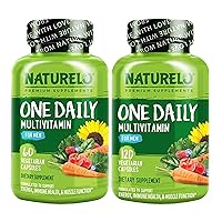 One Daily Multivitamin for Men - with Vitamins & Minerals + Organic Whole Foods - Supplement to Boost Energy, General Health - Non-GMO - 180 Capsules