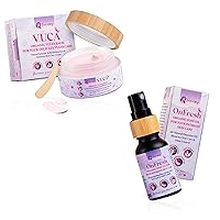Vulva Balm (2 oz); Vulva Cream; Intimate Vulva Moisturizer Women + Natural Yoni Oil for Women PH Balance & Wetness Travel Size (0.5 fl oz); Herbal Vulva Oil Moisturizer for Dryness & Sensitive Skin