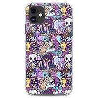 TPU Case Compatible with iPhone 15 14 13 12 11 Pro Max Plus Mini Xs Xr X 8+ 7 6 5 SE Print Spooky Silicone Magic Tarot Slim fit Flexible Design Lightweight Clear Soft Spellbook Witchcraft Ouija