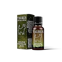 Mystix London | Taurus Zodiac Sign - Astrology Essential Oil Blend 10ml - for Diffusers, Aromatherapy & Massage Blends | Perfect as a Gift | Vegan, GMO Free