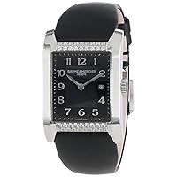 Baume Mercier Women's 10024 Hampton Ladies Black Face Diamond Watch