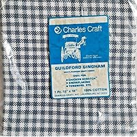 Guildford Gingham - Charles Craft Multi-Purpose Fabric - Blue & White - 15