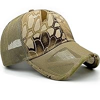 Mens Camo Mesh Baseball Hat American Flag USA Eagle Tactical Operator Patriotic Caps US Army Military OCP Ball Hats