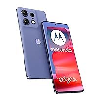Motorola Edge 50 Pro 5G (International Version, XT2403-2) | 512GB Storage + 12GB RAM Dual-SIM (Nano, eSIM) GSM Unlocked Android 14 Smartphone (Luxe Lavender - Vegan Leather)