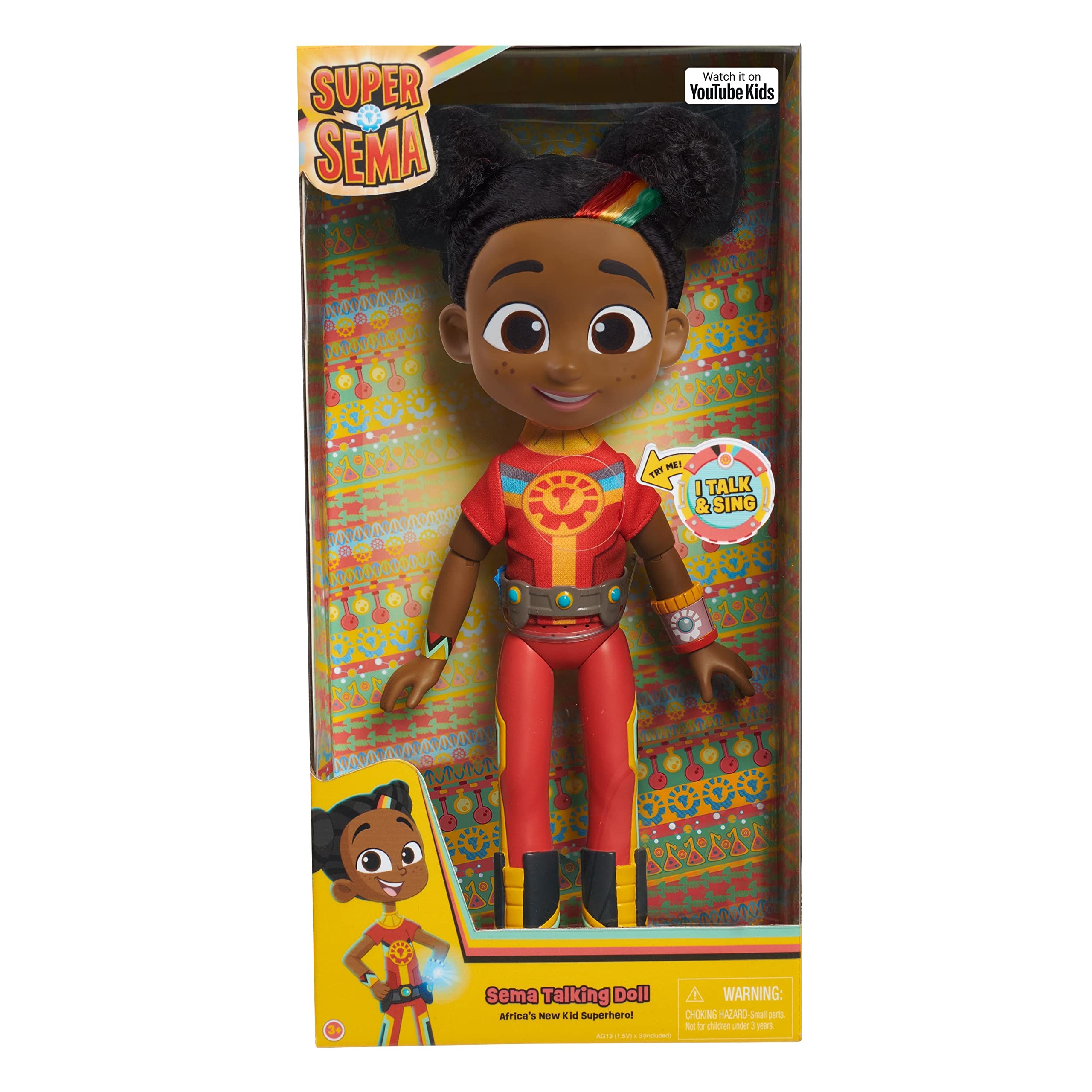 SUPER SEMA 12-inch Talking and Singing Doll and Accessories, Kids Toys for Ages 3 Up, Gifts and Presents by Just Play